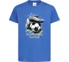 Детская футболка Born to play football Ярко-синий фото