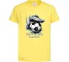 Детская футболка Born to play football Лимонный фото