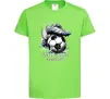 Детская футболка Born to play football Лаймовый фото