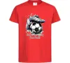 Детская футболка Born to play football Красный фото