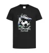 Детская футболка Born to play football Черный фото