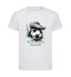 Детская футболка Born to play football Белый фото