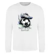 Свитшот Born to play football Белый фото