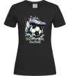 Женская футболка Born to play football Черный фото