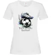 Женская футболка Born to play football Белый фото