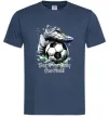 Мужская футболка Born to play football Темно-синий фото