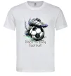 Мужская футболка Born to play football Белый фото