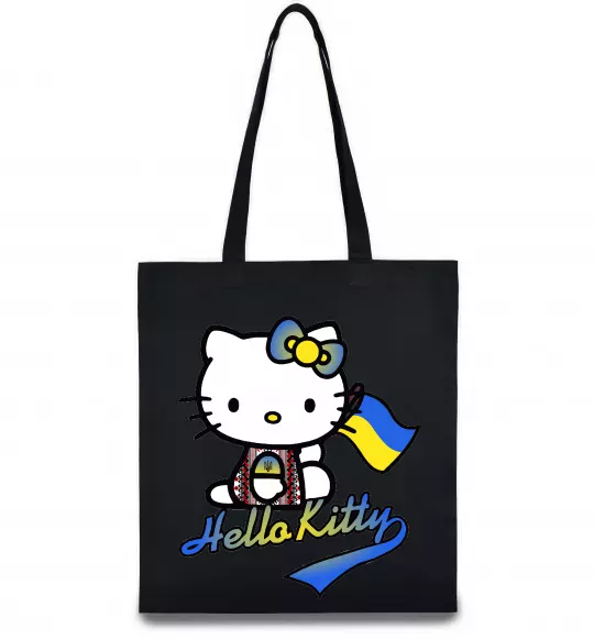Эко-сумка Hello kitty українка Черный фото