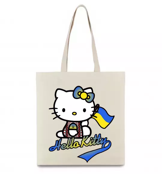 Эко-сумка Hello kitty українка Бежевый фото