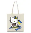 Эко-сумка Hello kitty українка Бежевый фото