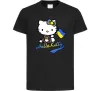 Дитяча футболка Hello kitty українка Чорний фото