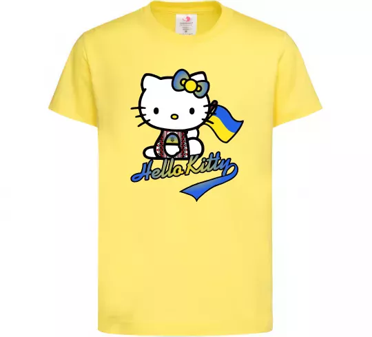 Дитяча футболка Hello kitty українка Лимонний фото