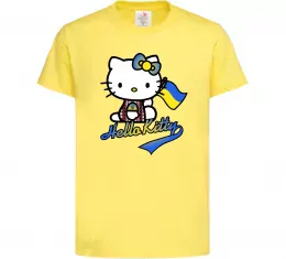 Дитяча футболка Hello kitty українка Лимонний фото