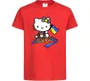 Дитяча футболка Hello kitty українка Червоний фото