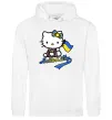 Чоловіча толстовка (худі) Hello kitty українка Білий фото