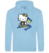 Чоловіча толстовка (худі) Hello kitty українка Блакитний фото