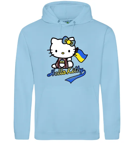 Жіноча толстовка (худі) Hello kitty українка Блакитний фото