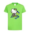 Дитяча футболка Hello kitty українка Лаймовий фото