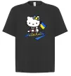 Футболка Оверсайз Hello kitty українка Чорний фото