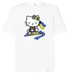 Футболка Оверсайз Hello kitty українка Білий фото