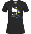 Женская футболка Hello kitty українка Черный фото
