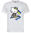 Чоловіча футболка Hello kitty українка Білий фото