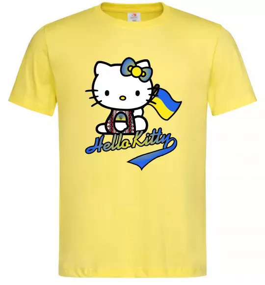 Чоловіча футболка Hello kitty українка Лимонний фото