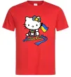 Чоловіча футболка Hello kitty українка Червоний фото