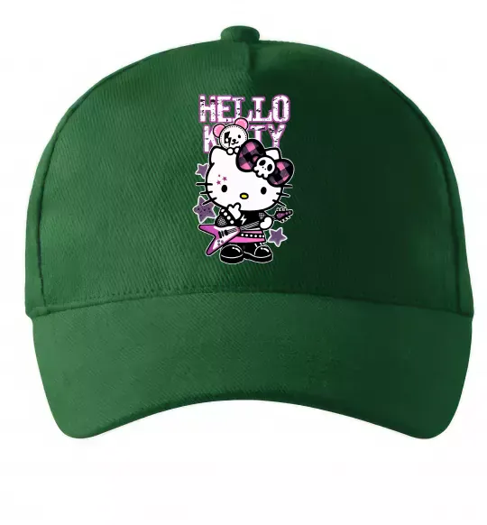 Кепка Rock kitty Темно-зеленый фото