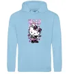 Мужская толстовка (худи) Rock kitty Голубой фото