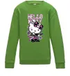 Детский Свитшот Rock kitty Лаймовый фото