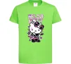 Детская футболка Rock kitty Лаймовый фото