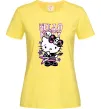 Жіноча футболка Rock kitty Лимонний фото