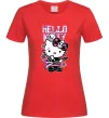 Жіноча футболка Rock kitty Червоний фото