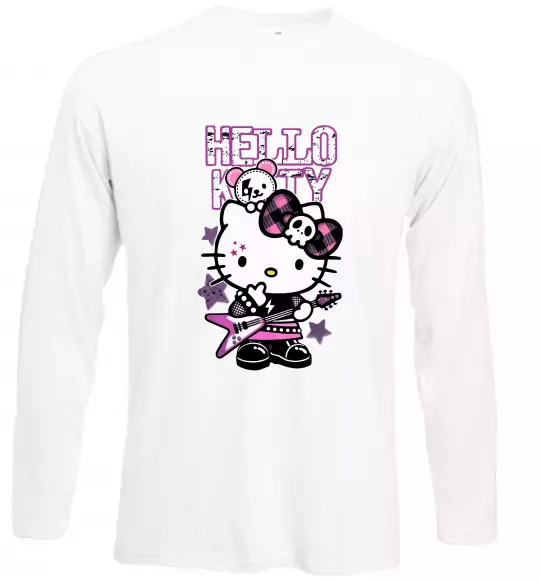 Лонгслів Rock kitty Білий фото