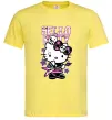Чоловіча футболка Rock kitty Лимонний фото