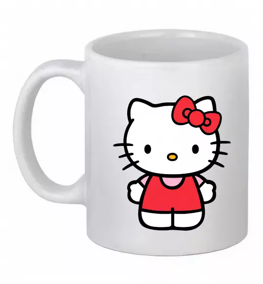 Чашка керамическая Hello kitty в повний зріст Белый фото