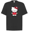 Футболка Оверсайз Hello kitty в повний зріст Черный фото