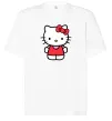 Футболка Оверсайз Hello kitty в повний зріст Белый фото