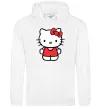 Мужская толстовка (худи) Hello kitty в повний зріст Белый фото