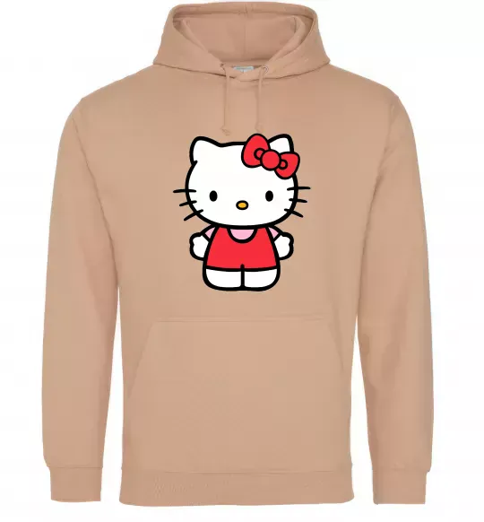 Мужская толстовка (худи) Hello kitty в повний зріст Песочный фото