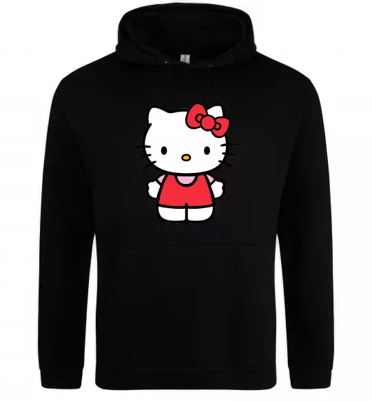 Женская толстовка (худи) Hello kitty в повний зріст Черный фото