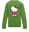 Детский Свитшот Hello kitty в повний зріст Лаймовый фото