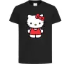 Детская футболка Hello kitty в повний зріст Черный фото