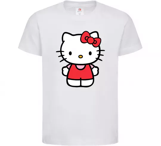 Детская футболка Hello kitty в повний зріст Белый фото