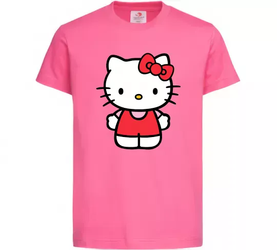 Детская футболка Hello kitty в повний зріст Ярко-розовый фото