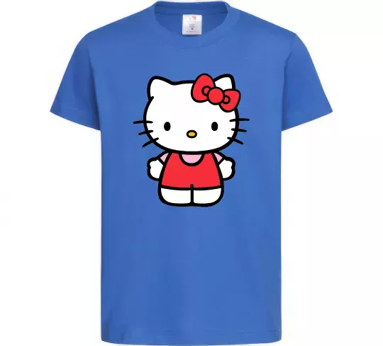 Детская футболка Hello kitty в повний зріст Ярко-синий фото