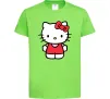 Детская футболка Hello kitty в повний зріст Лаймовый фото