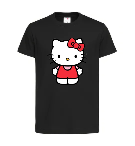 Дитяча футболка Hello kitty в повний зріст Чорний фото