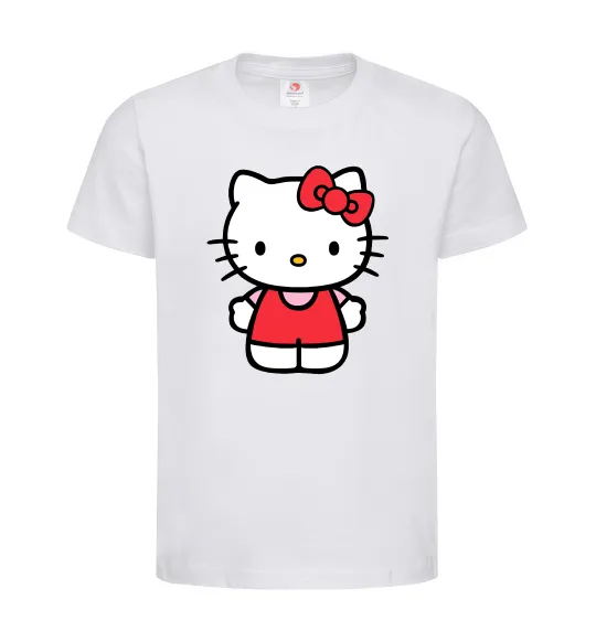 Дитяча футболка Hello kitty в повний зріст Білий фото